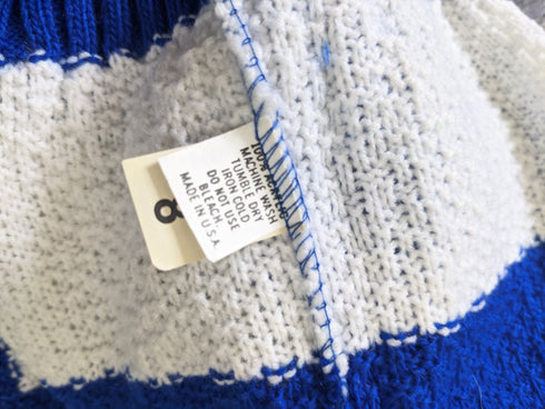 Blue & White Striped Sweater