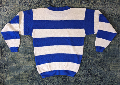 Blue & White Striped Sweater