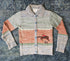 1970's vintage novelty equestrian jumper cardigan sweater