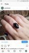 Size 9 onyx ring