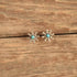 Zuni Flower Turquoise Stud Earrings