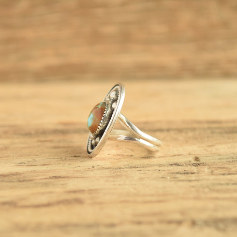 Turquoise Turtle Ring - 7 1/4