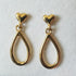 Golden Heart Drop Earrings