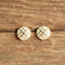 Cream Enamel Earrings
