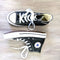Black leather high top Converse - Size 6