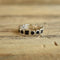 Sterling and black band ring size 8