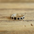Sterling and black band ring size 8