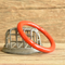 Color Go Round Bakelite Bangle Red Marbled