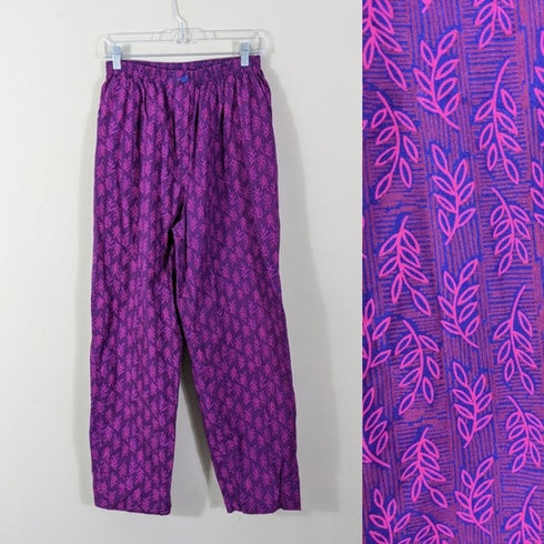 L.L.Bean Print Cotton Pants - Medium