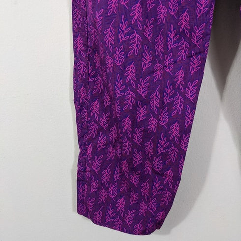 L.L.Bean Print Cotton Pants - Medium