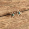 Zuni Flower Turquoise Earrings Pierced