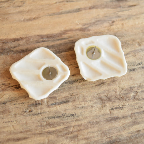 Vanilla Waffle Earrings