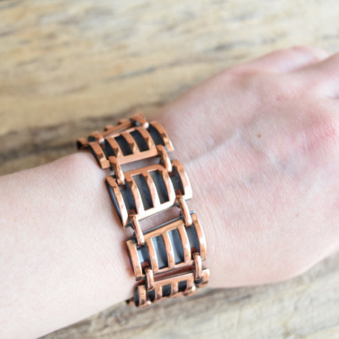 Copper Modernist Bracelet