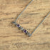 rose amethyst bar necklace sterling