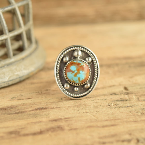 Turtle Turquoise Ring size 7