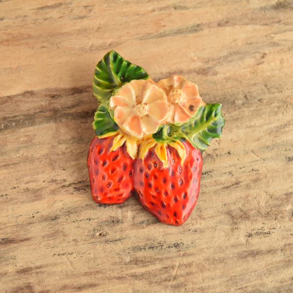 Vintage western germany strawberry brooch