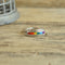 Peter Stone PSCL Rainbow Inlay Ring on Wood