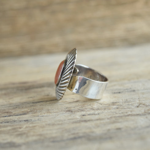 Carolyn Pollack Carnelian Ring - Size 9 +