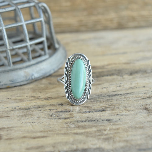 Navajo Turquoise Ring - Size 9.75