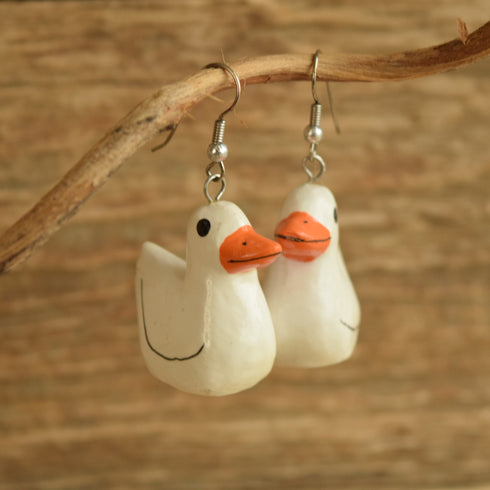 Duck Dangle Earrings