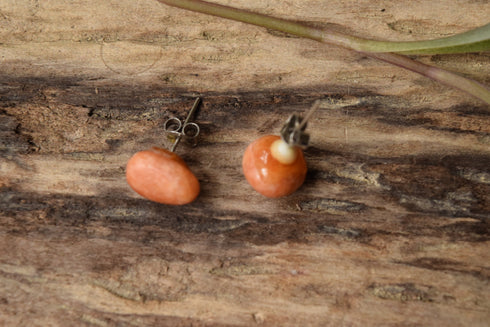 Natural Stone Stud Earings