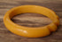 Yellow Carved Bakelite Bangle