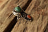 Size 6.5 Turquoise Coral Ring