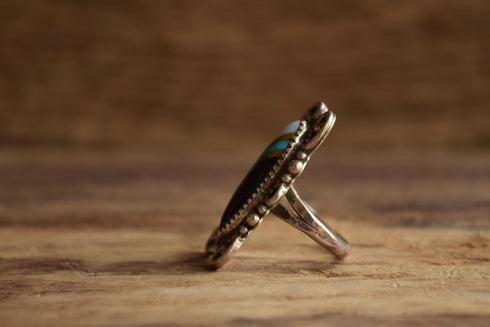 Size 6 1/4 Inlay ring - vintage native ring