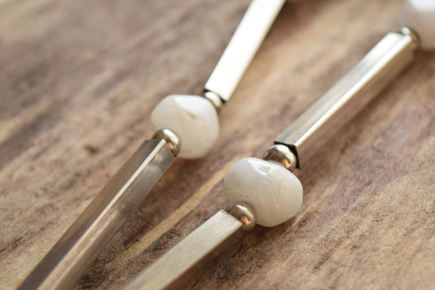 Chunky Geometric Vintage Silver Necklace