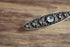 Long Marcasite Blue Brooch