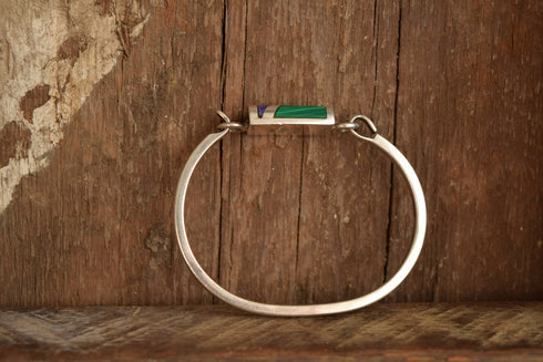 Charoite and Malachite Bracelet