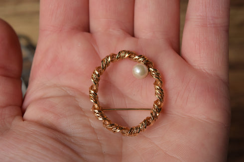 12kt gold filled brooch