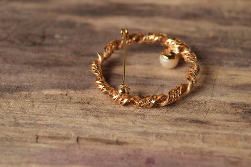 12kt gold filled brooch