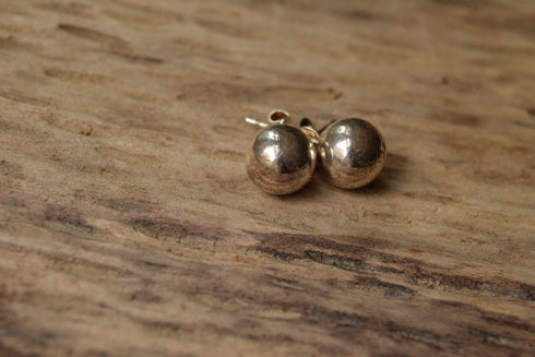 Sterling Silver Ball Studs