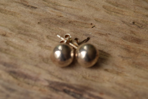 Sterling Silver Ball Studs