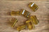 Vintage Lucite bracelet beads - large chunky beads - see through beads - clear yellow beads - translucent beads - large bracelet beads