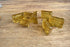 Vintage Lucite bracelet beads - large chunky beads - see through beads - clear yellow beads - translucent beads - large bracelet beads