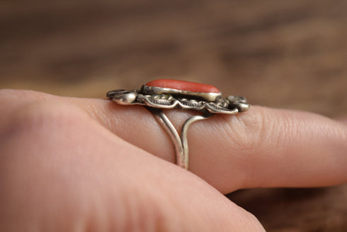 Coral Branch Ring - Size 7.5