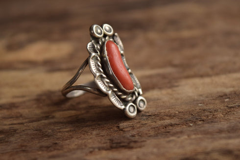 Coral Branch Ring - Size 7.5