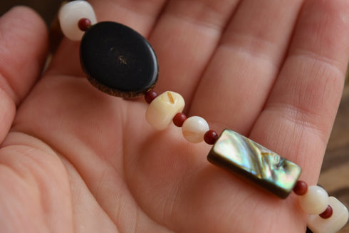 Bohemian beaded necklace