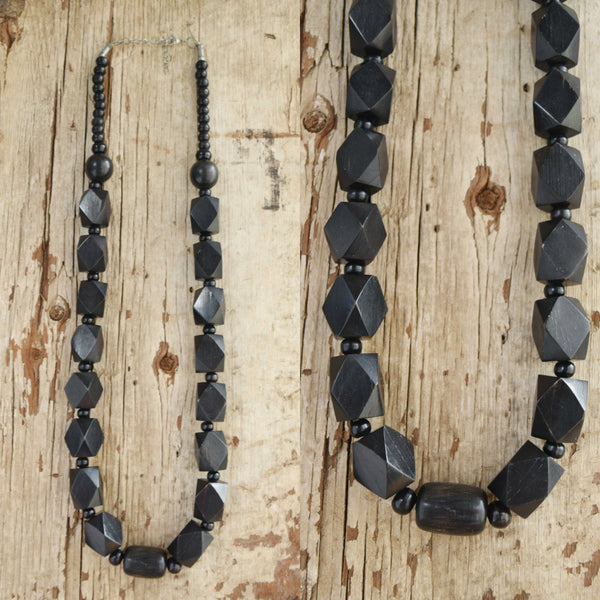 Geometric Wooden Necklace
