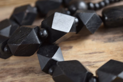 Geometric Wooden Necklace