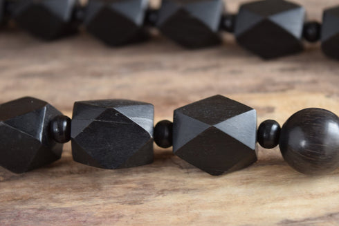Geometric Wooden Necklace