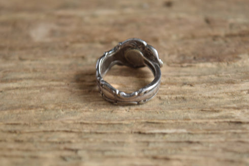 Silver Spoon Ring - size 6