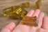 Vintage Lucite bracelet beads - large chunky beads - see through beads - clear yellow beads - translucent beads - large bracelet beads