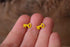 Yellow Key Earrings