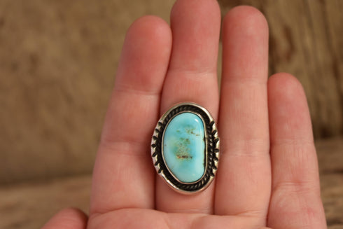 Pale Turquoise Ring by Ed Kee Size 7 1/2