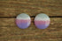 Round Purple Beach Earrings