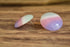 Round Purple Beach Earrings
