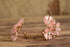 Pink Flower Clip On Earrings